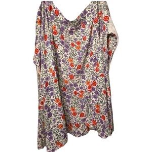 LULUS women’s bright colored floral printed wrap skirt